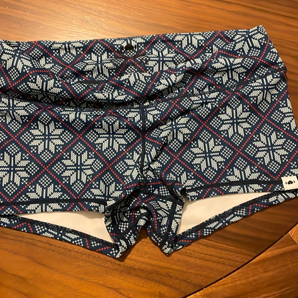 WodBottom CrossFit style booty short.   XL. Argyle pattern
